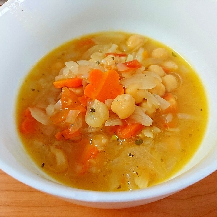 ひよこ豆の簡単スープ